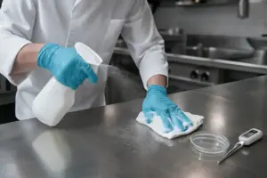 Come sanificare i piani di lavoro in cucina professionale? I prodotti davvero efficaci nelle verifiche