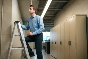 Utilizzo di scale portatili in azienda: la regola applicabile anche a uso occasionale